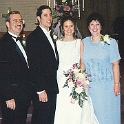 USA TX Dallas 1999MAR20 Wedding CHRISTNER Family Christner 001  The Bridal couple with the Groom parents. Wade and Sharon Christner. : 1999, Americas, Christner - Mike & Rebekah, Dallas, Date, Events, March, Month, North America, Places, Texas, USA, Wedding, Year